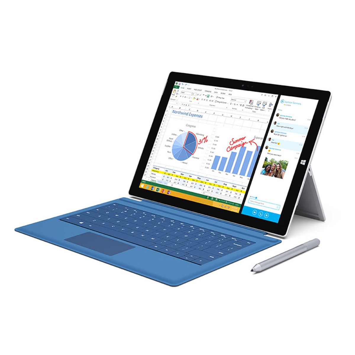 マイクロソフト、12型で2160×1440、重さ800gの「Surface Pro 3」 - 価格.com