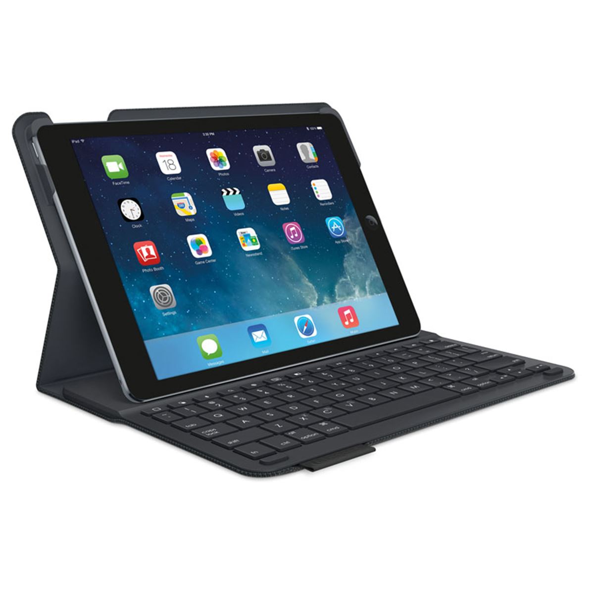 ロジクール、2つ折り保護カバーとスタンドが付いたiPad Air専用