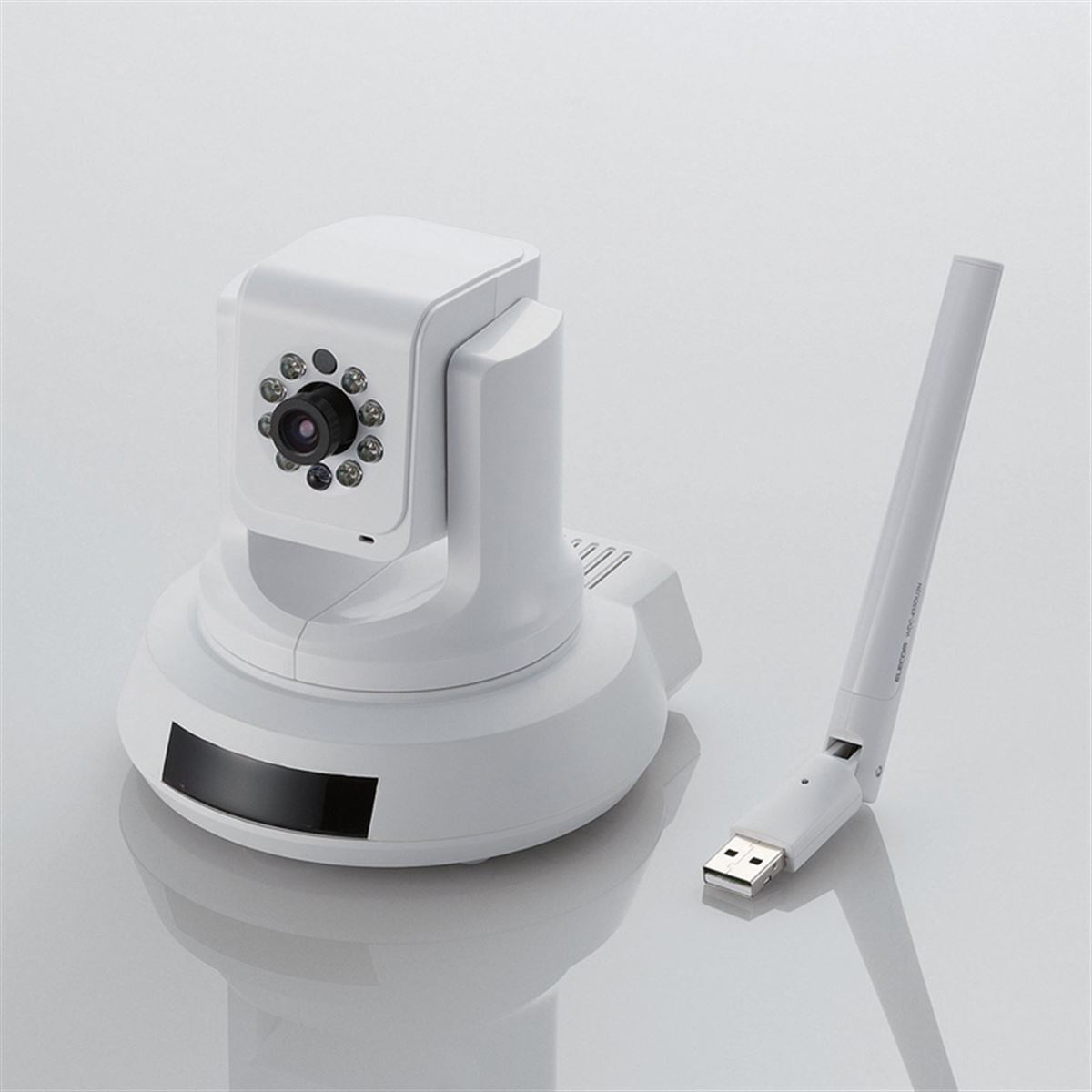 エレコム、パンチルト機能とナイトビジョンに対応したネットワーク