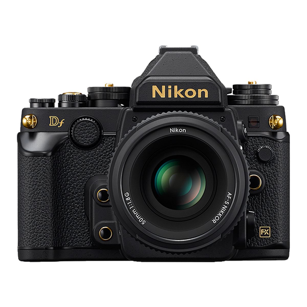 Nikon Df ブラック　レンズ三本セット ショット数30271回 ニコン、ゴールドパーツ採用「Df ブラック Gold Edition」を12/24発売