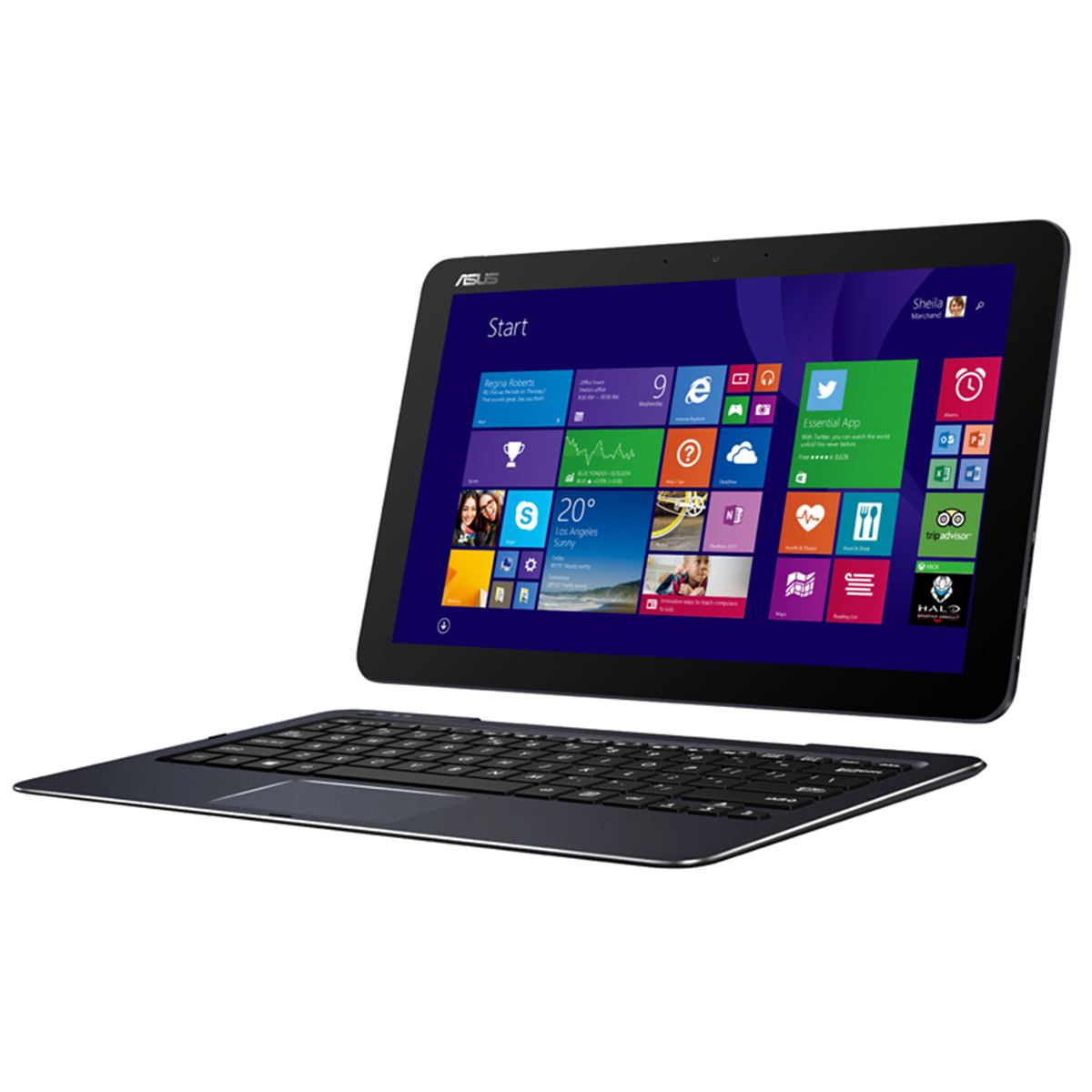 ASUS、12.5型タブレットで世界最薄7.6mmの2in1ノート「TransBook