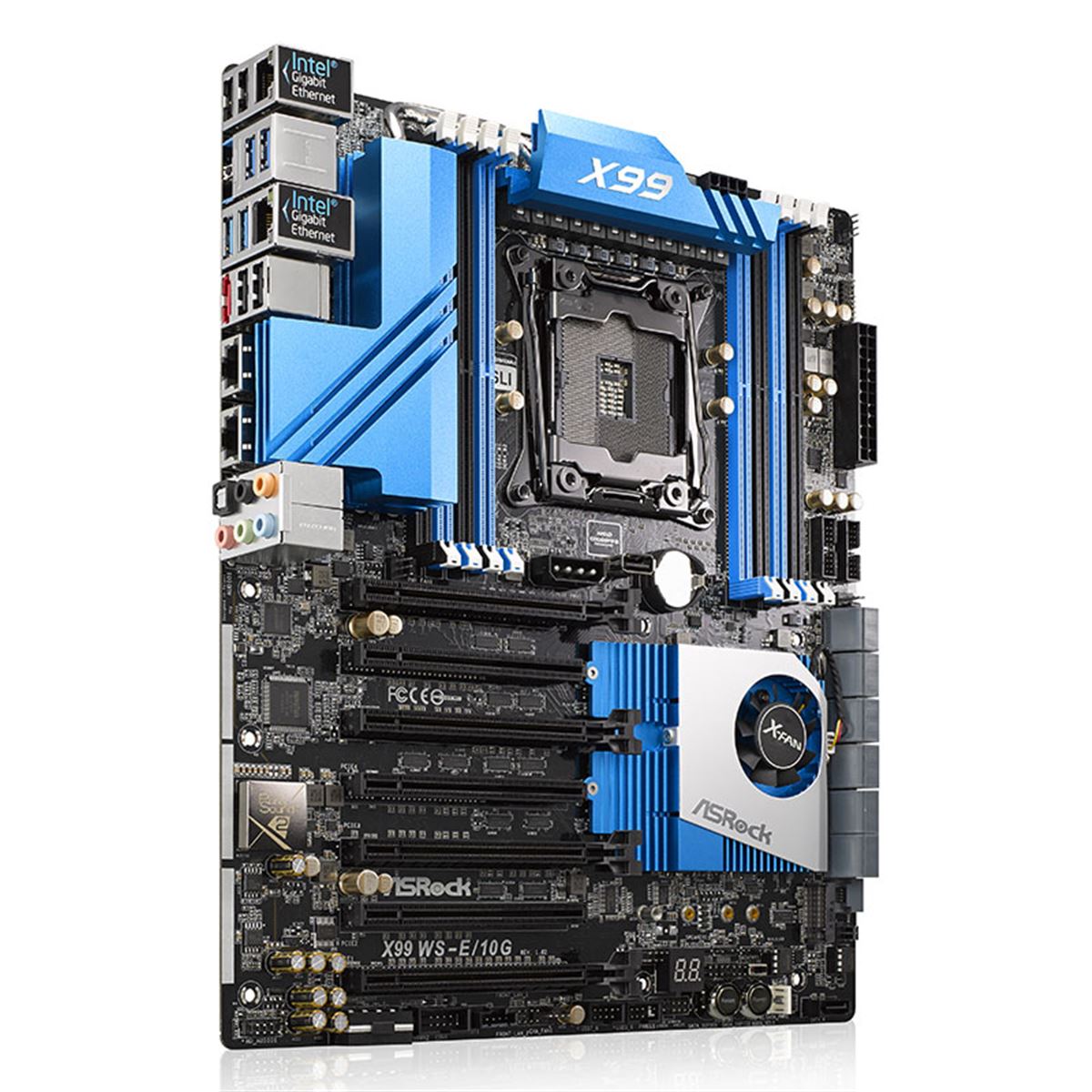 ASRock、デュアル10ギガビットLANを搭載したWSマザー「X99 WS-E/10G