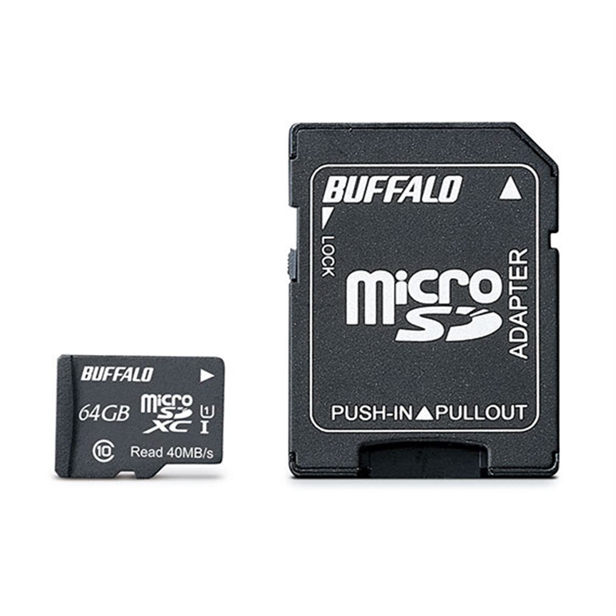 バッファロー、UHS-I対応で防水仕様のmicroSDXC/microSDHCカード