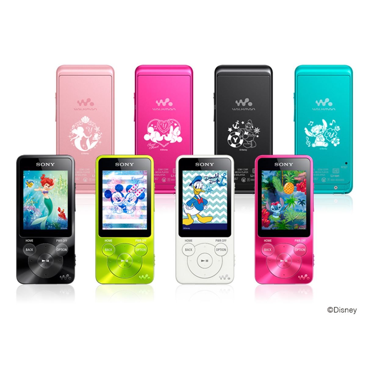 Sony Walkman NW-S14 Disneyコラボモデル Disneyキャラクターのさまざまなデザインの中から選べるソニー