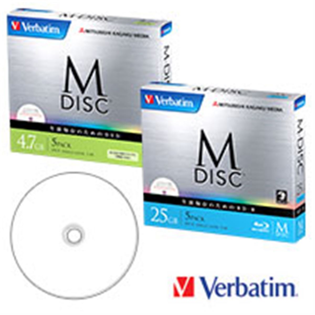 Verbatim M-Disc BD-R 25GB 4X with Branded Surface - 25pk