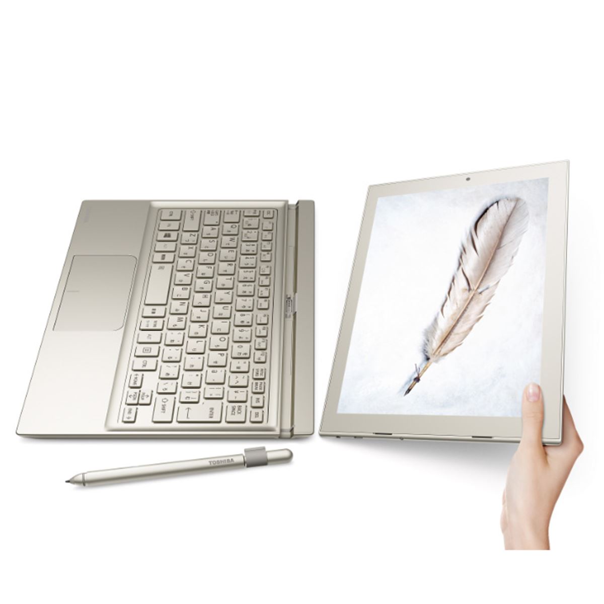 TOSHIBA ノートパソコンタブレットPN72TGP-NWA dynabook 東芝、世界最薄6.9mmで1台2役の12型モバイルノート「dynaPad N72