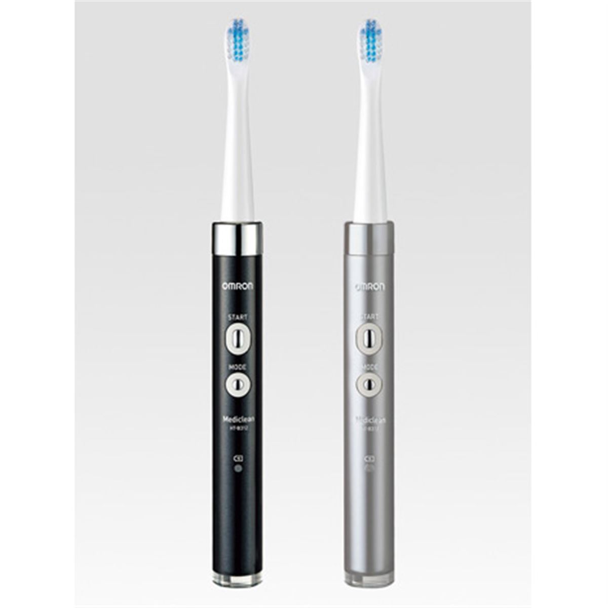 オムロンヘルスケア 音波式電動歯ブラシ HT-B312-SL シルバー オムロン、33000回/分の高速音波振動で歯垢除去する電動歯ブラシなど