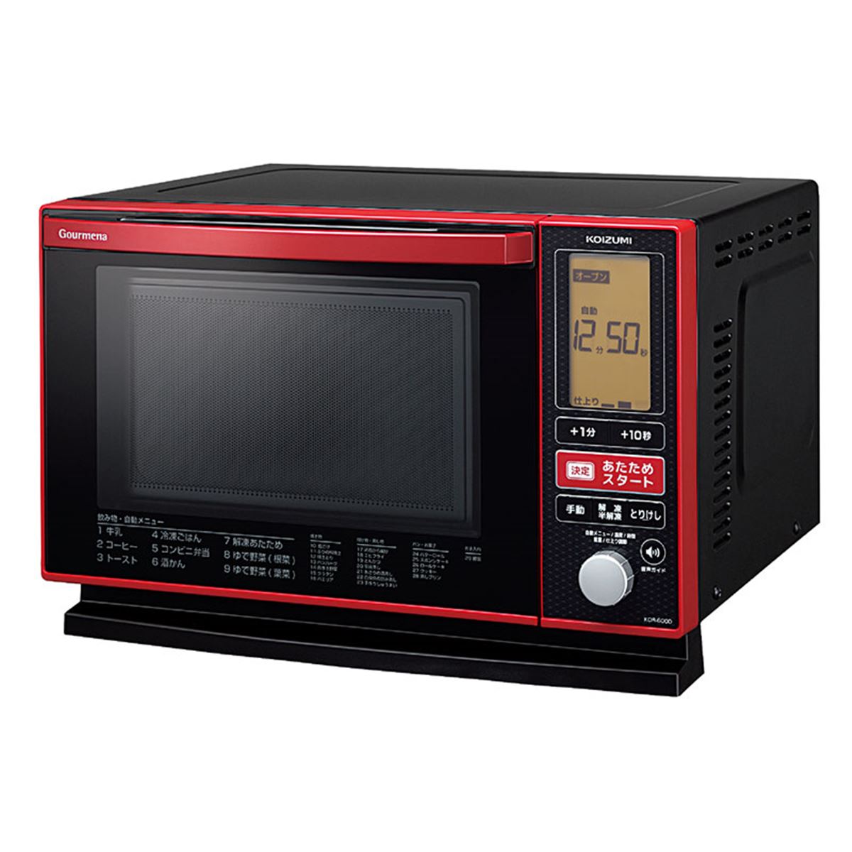 KOIZUMI Gourmera 電子レンジ　2019　KOR-1602/R Amazon | コイズミ KOR-1602 レッド Groumena(グルメナ