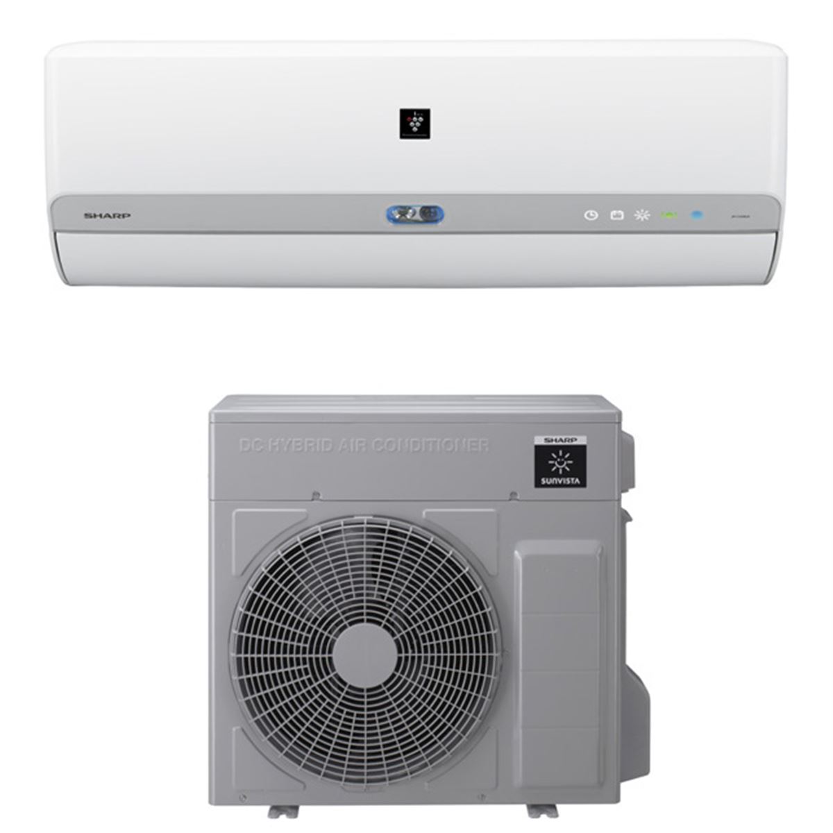 シャープ、蓄電池の電力をDCのまま使う「DCハイブリッドエアコン