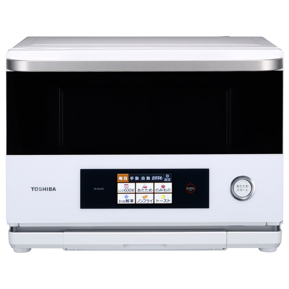 TOSHIBA ER-ND300 オーブンレンジ レッド Amazon | 東芝 加熱水蒸気オーブンレンジ 30L 石窯ドーム グラン