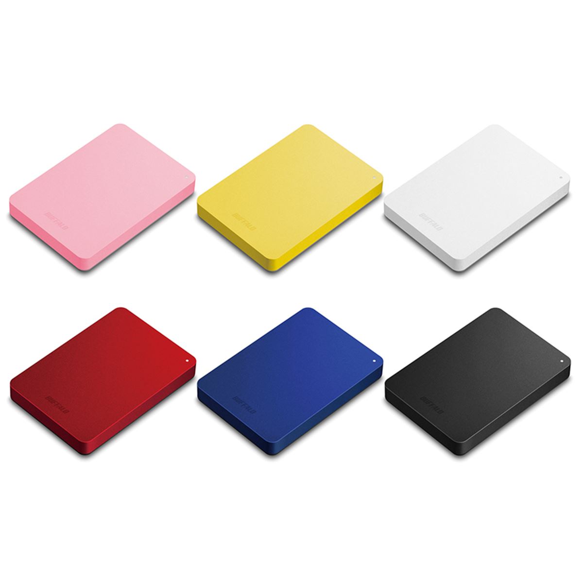 バッファロー、マット塗装で6色ラインアップのUSB 3.0ポータブルHDD