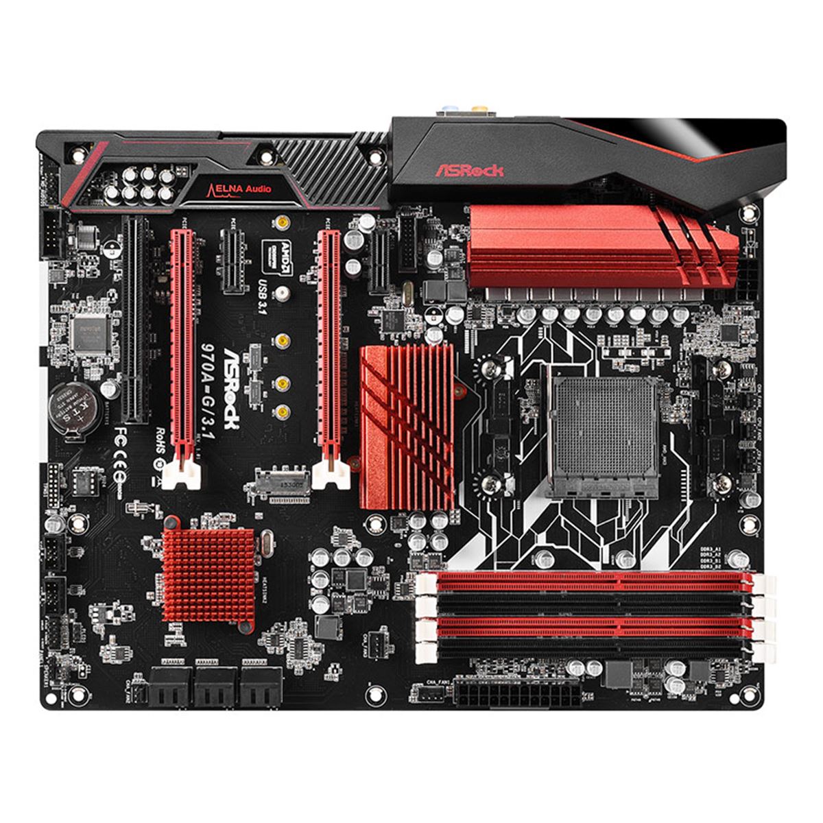 ASRock、USB 3.1 TypeCポートを備えた「AMD 970」搭載ATXマザー