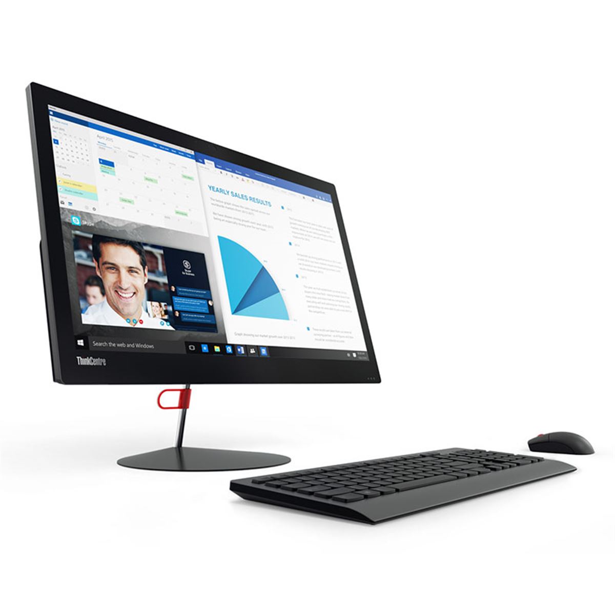 Lenovo 一体型 パソコン　未使用 レノボ、アルミの薄型ボディを採用した23.8型液晶一体型PC