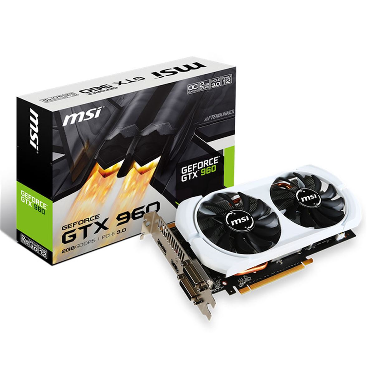 MSI、デュアルファンでオーバークロックした「GTX 960 2GD5T OCV2