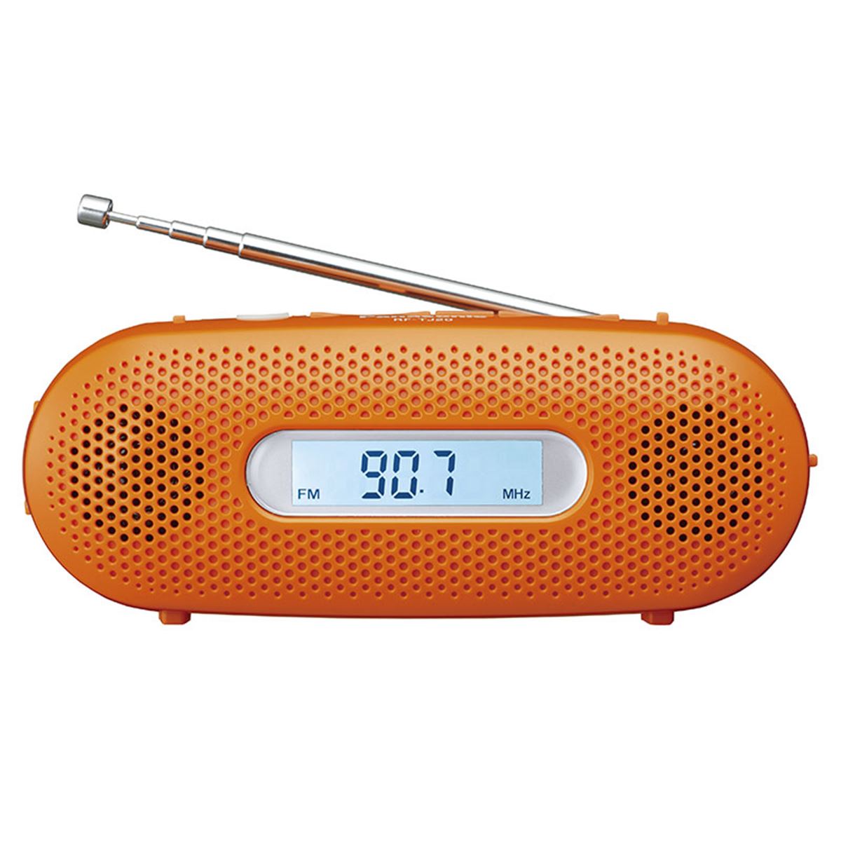 (未使用･未開封品)　パナソニック ラジオ FM/AM/ワイドFM対応 手回し充電対応 オレンジ RF-TJ20-D 0pbj0lf パナソニック、ワイドFMに対応した手回し充電ラジオ「RF-TJ20