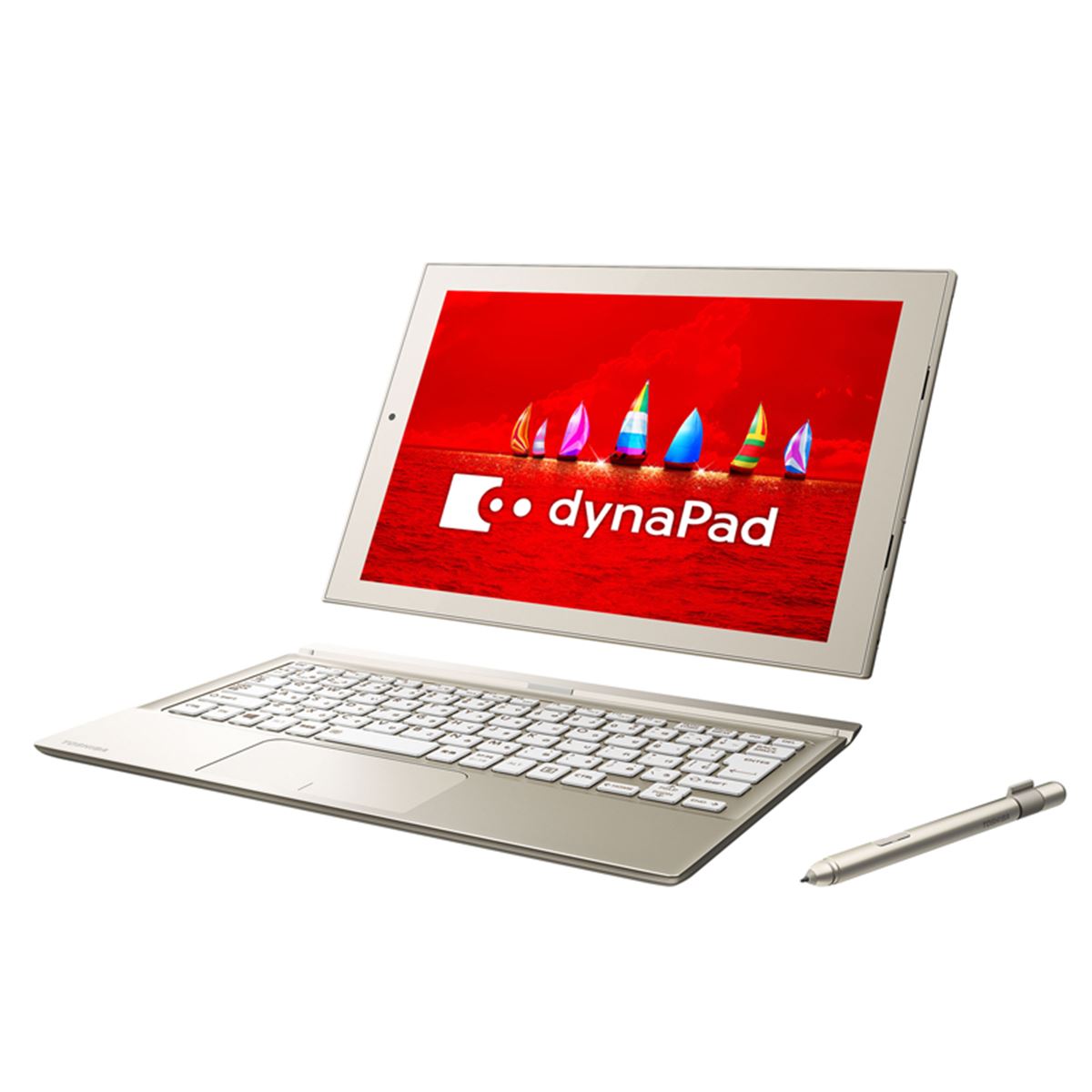 東芝、ペンとキーボード付属の12型Windows 10タブレット「dynaPad N72