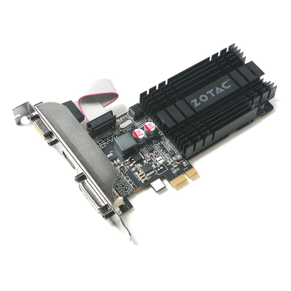ASUS　GT710-4H-SL-2GD5　ファンレスグラボ　X1接続 ASUSからファンレスでPCI-E x1接続に対応、4画面出力対応の