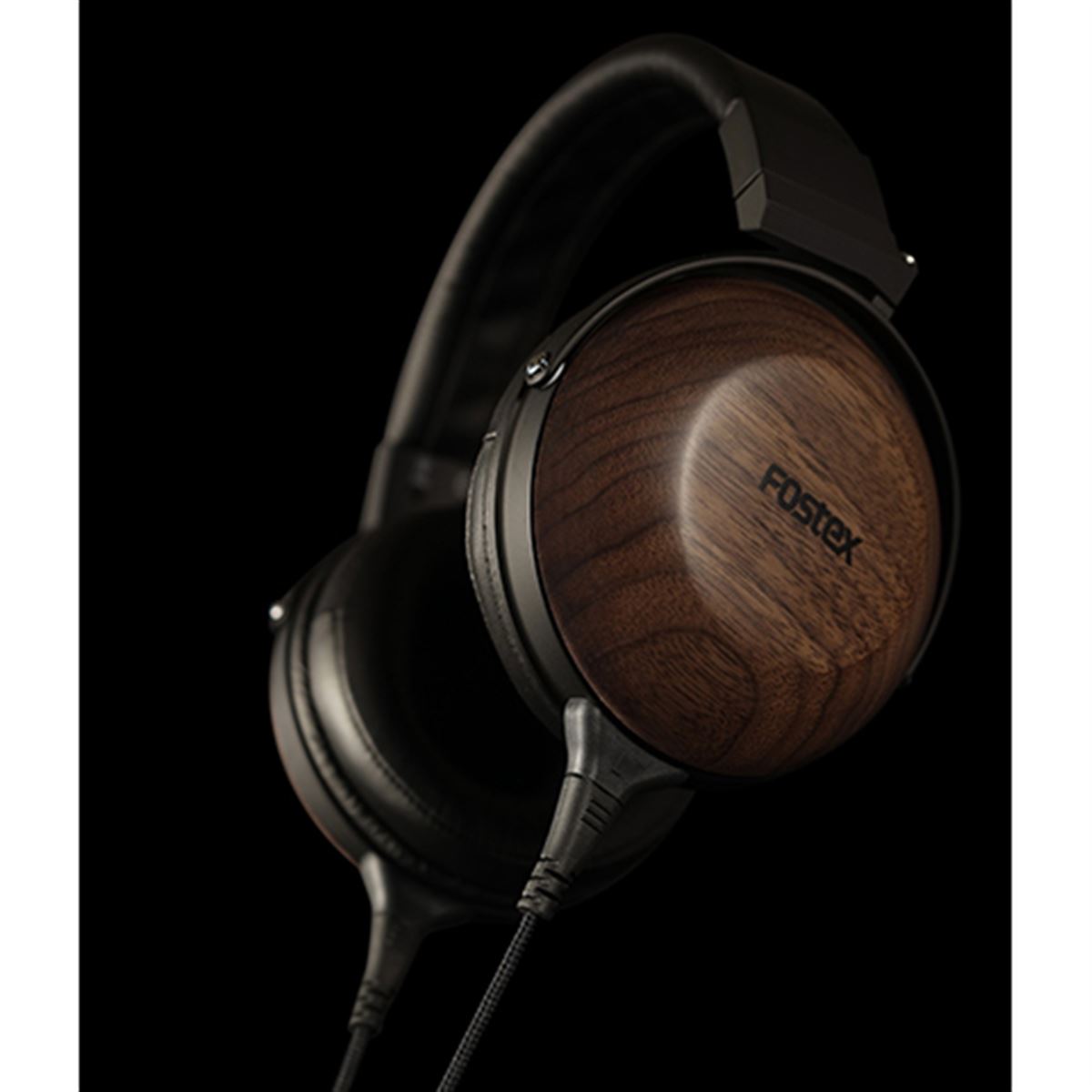 フォステクス、ハウジングに黒胡桃無垢削り出し材採用のヘッドホン