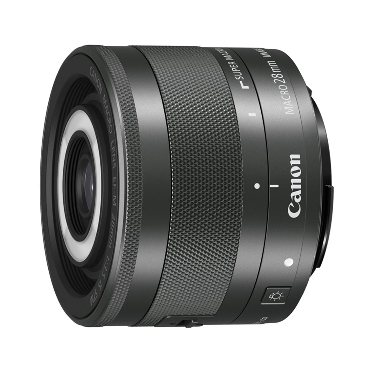 ★CANON EF-M28mm マクロ IS STM★LEDライト付マクロレンズ キヤノン、LEDライト内蔵のマクロレンズ「EF-M28mm F3.5 マクロ