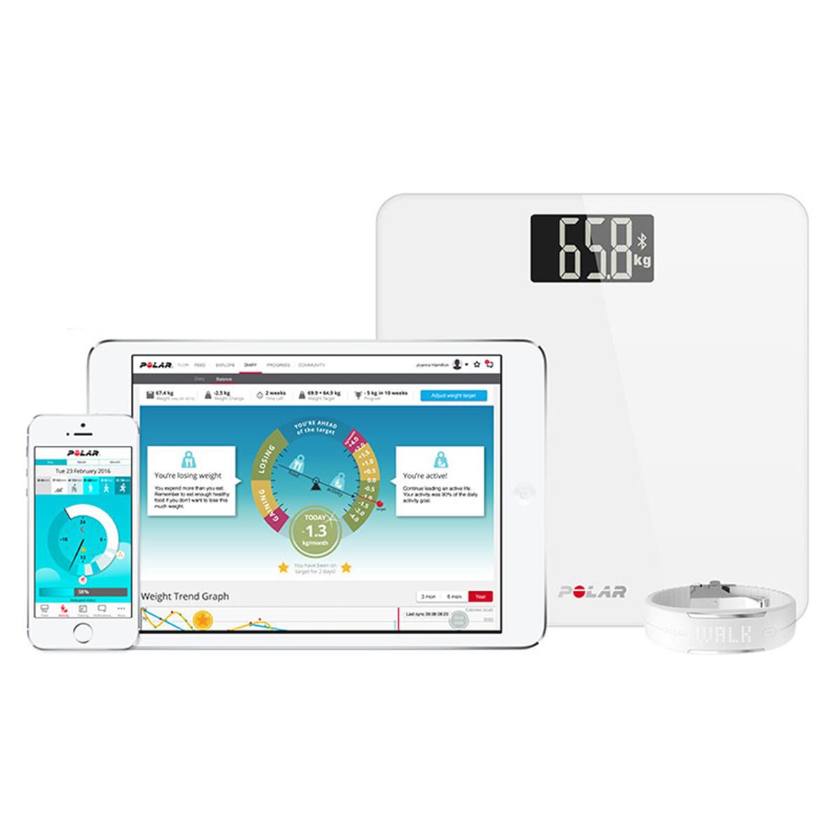 ポラール、体重管理サービス「Polar Balance」と連動する体重計 - 価格.com