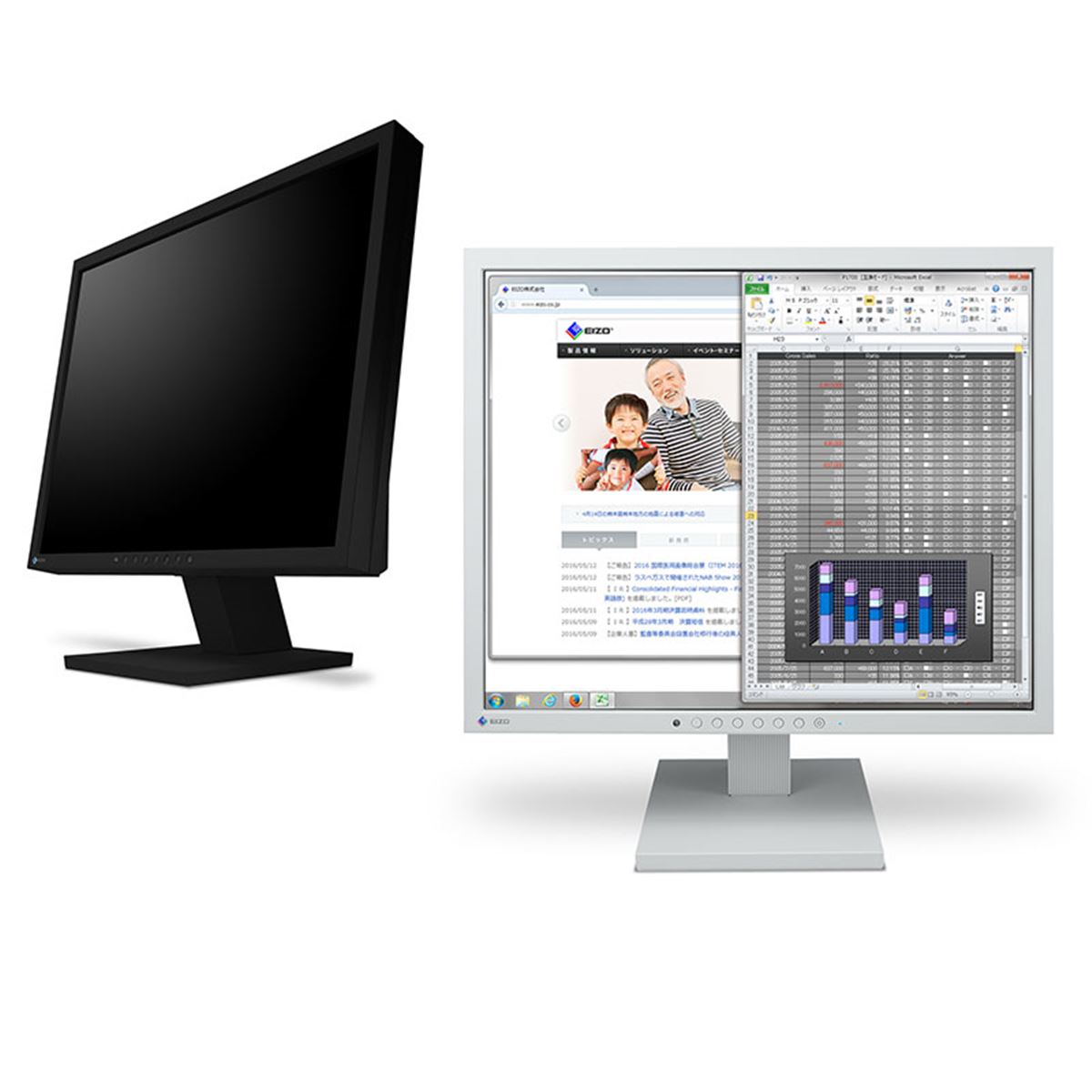 エイゾー　19インチディスプレー EIZO、縦横比1：1で1920×1920表示の26.5型液晶ディスプレイ - 価格.com