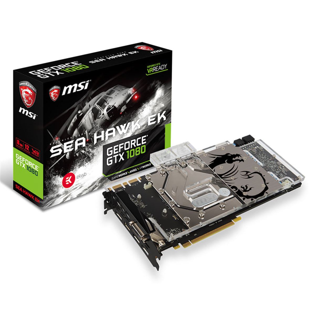 MSI、EK製ウォーターブロックを搭載した水冷仕様の「GeForce GTX 1080