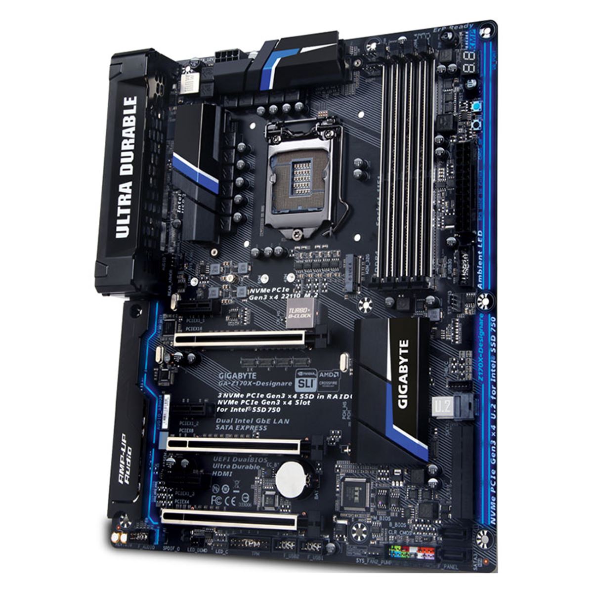 GIGABYTE、最大100WのUSBポートを搭載したマザー「Z170X-Designare