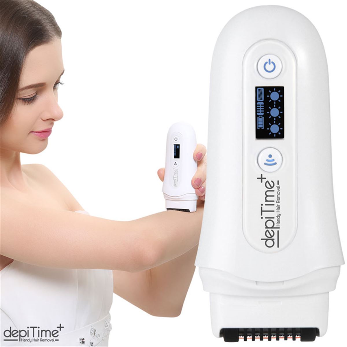 TIME LAB、ムダ毛に熱を加えて処理するハンディ脱毛器「depiTime+