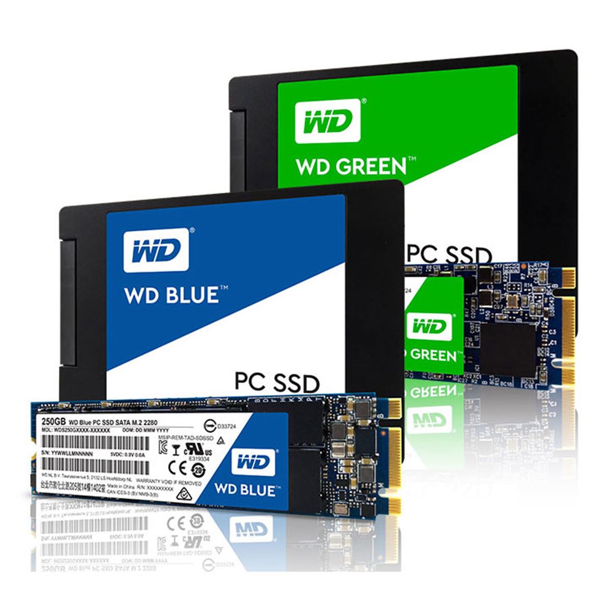 WD、初のSSD「WD Blue」と「WD Green」を発表 - 価格.com
