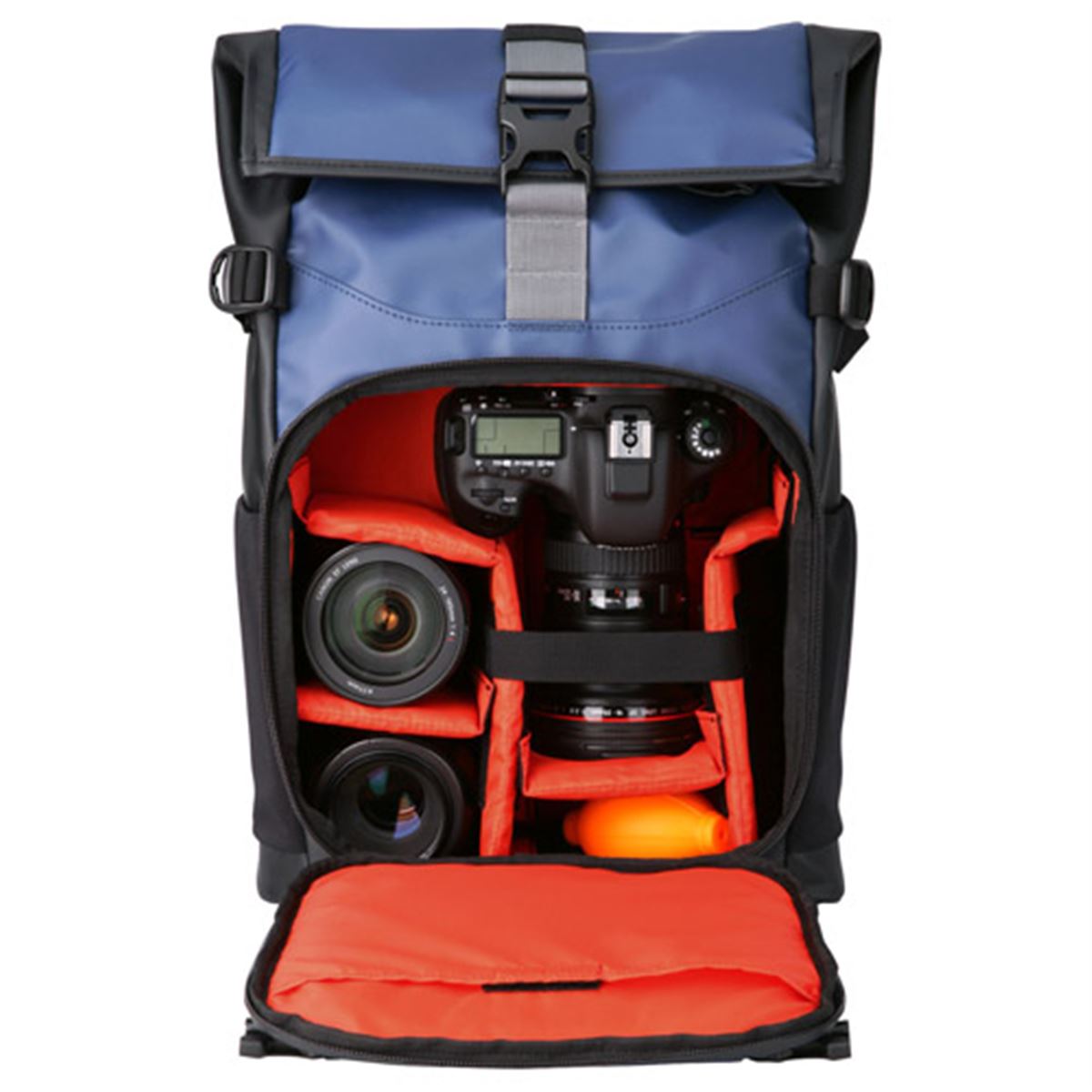 ショルダーバッグ 撥水 カメラバックパック サスティナブル R-PET 撥水抗菌 7ポケット 大容量 スクエア ショルダー