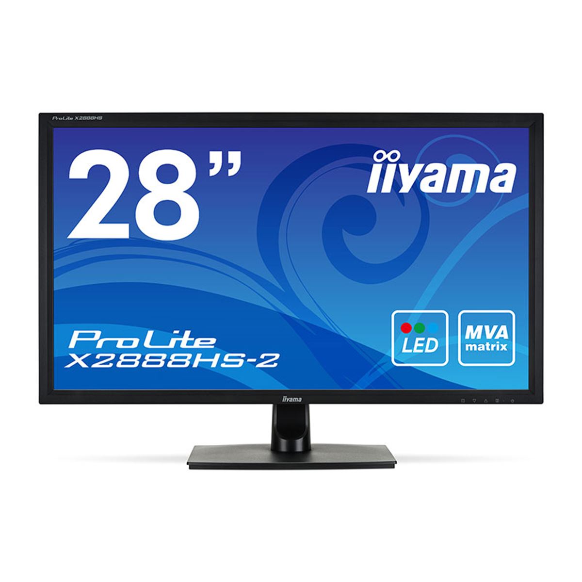 iiyama、MVAパネルを採用した28型フルHD液晶「ProLite X2888HS-2