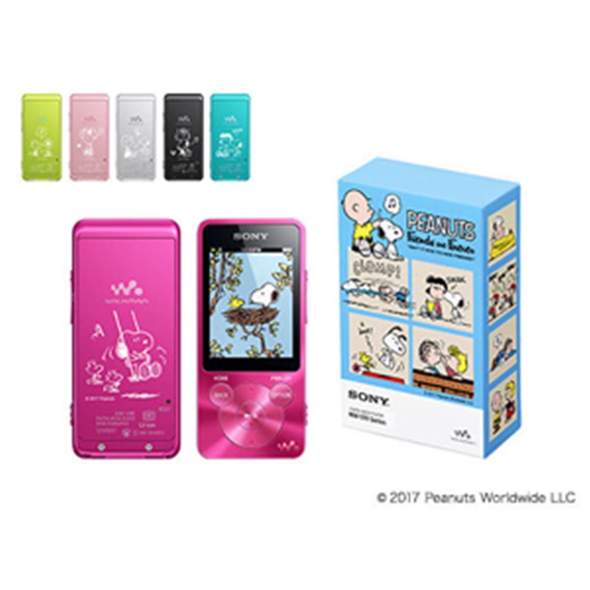 【限定品】WALKMAN スヌーピー 刻印モデル NW-S14 ブルー 特別な SNOOPY キャラクターのウォークマン刻印モデルが登場！