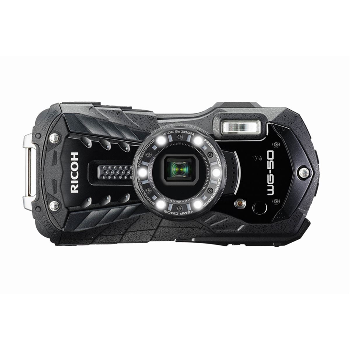 リコー、水深14m防水と1.6m耐衝撃対応のタフコンデジ「RICOH WG-50