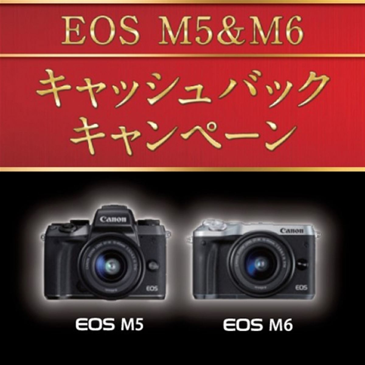 キヤノン、ミラーレス「EOS M5」「EOS M6」購入で最大13,000円を還元 