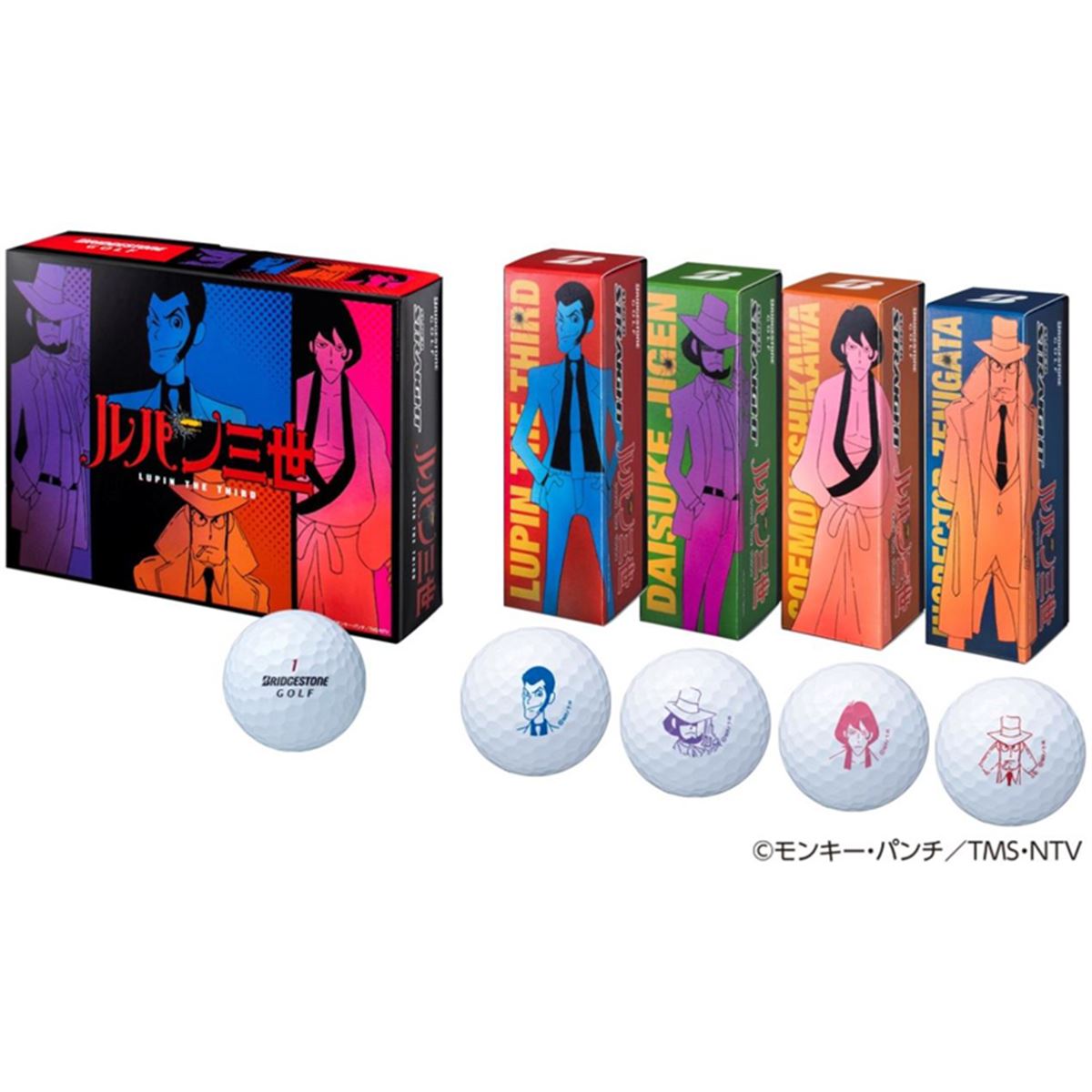 ⭕️値下げ中⭕️【限定品】ブリヂストン ルパン三世 コラボ ルパン三世×ブリヂストンスポーツ、直進性にこだわったゴルフボール