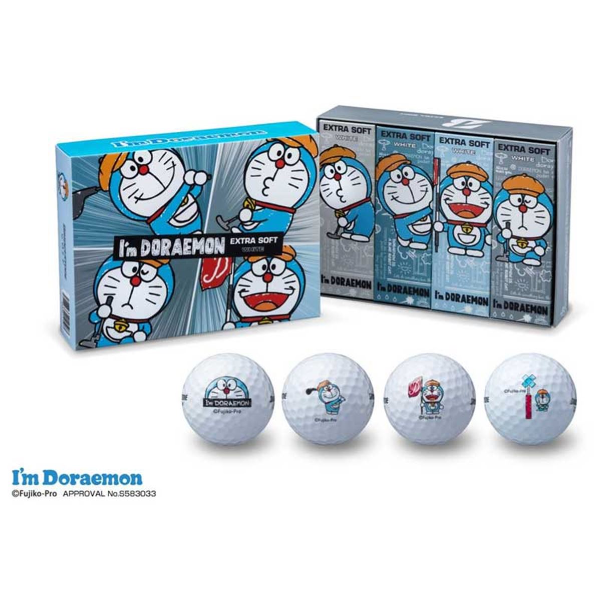 ドラえもん　ゴルフボール Yahoo!オークション - ドラえもん ゴルフボール 2種類4個セット