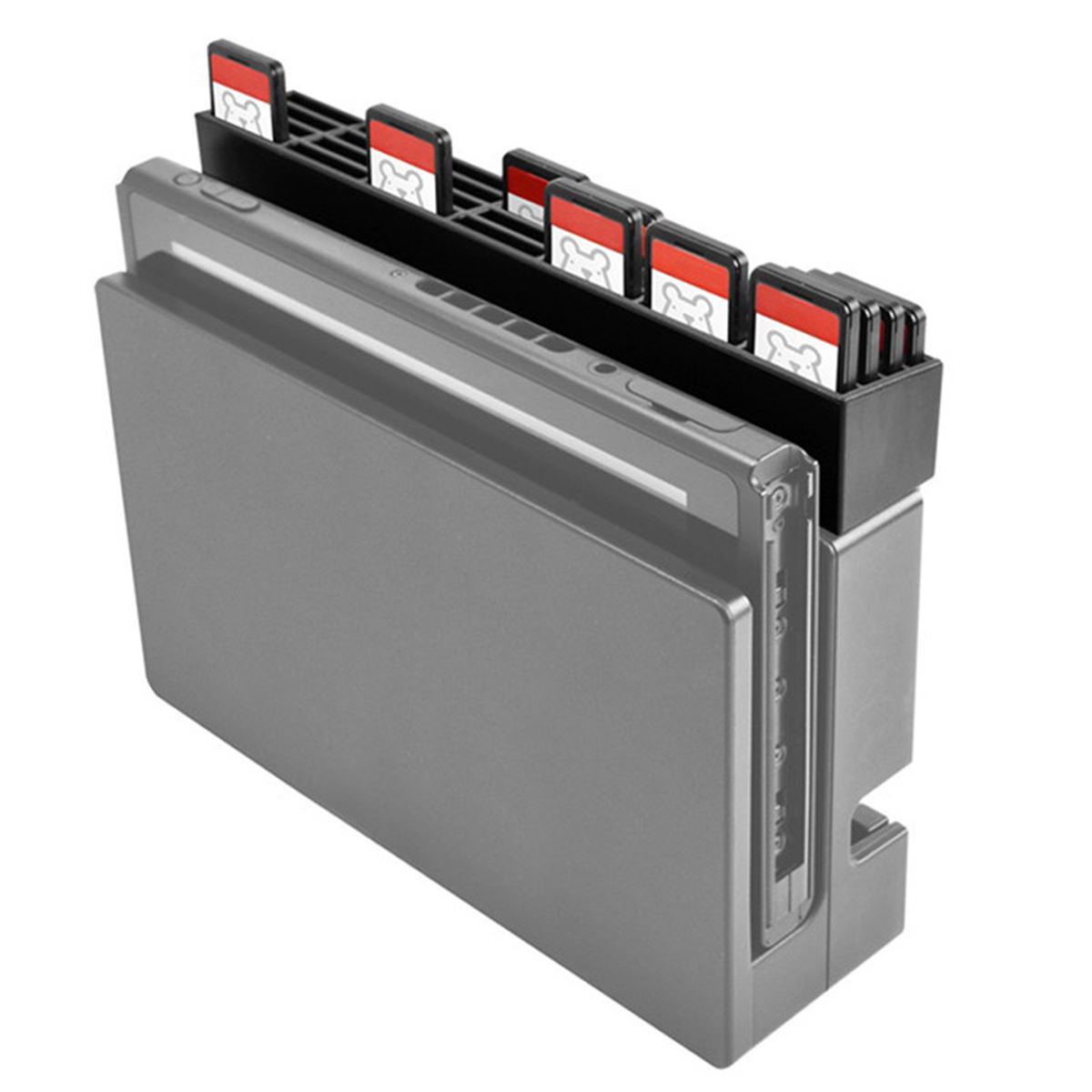 Nintendo Switchドックに固定できる、最大28枚収納のゲームカード