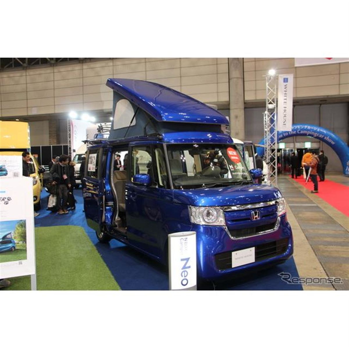180度回転する運転席のN-BOX軽キャンパー、ホワイトハウスが初