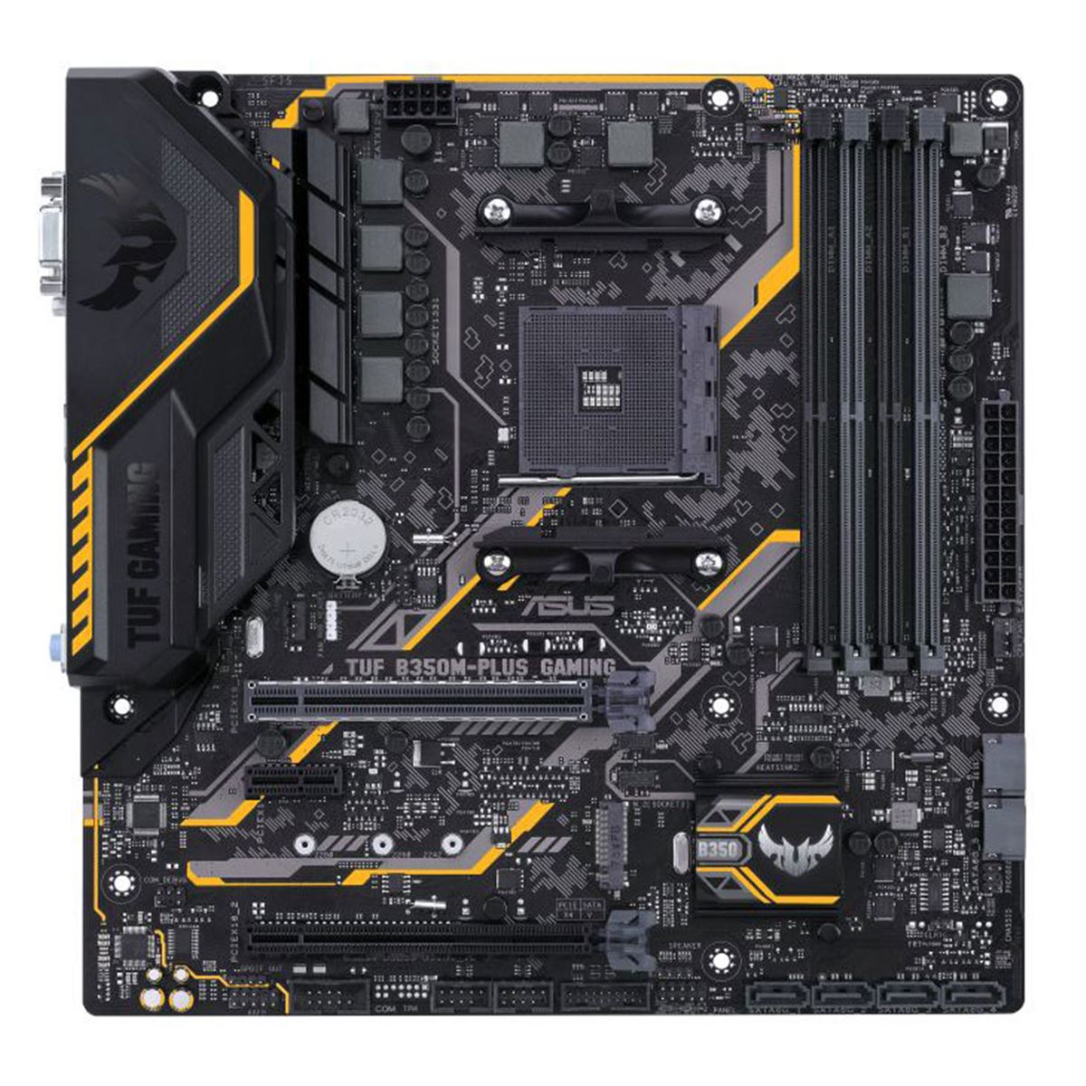 ASUS、Raven Ridge対応のゲーミングMicroATXマザー「TUF B350M-PLUS