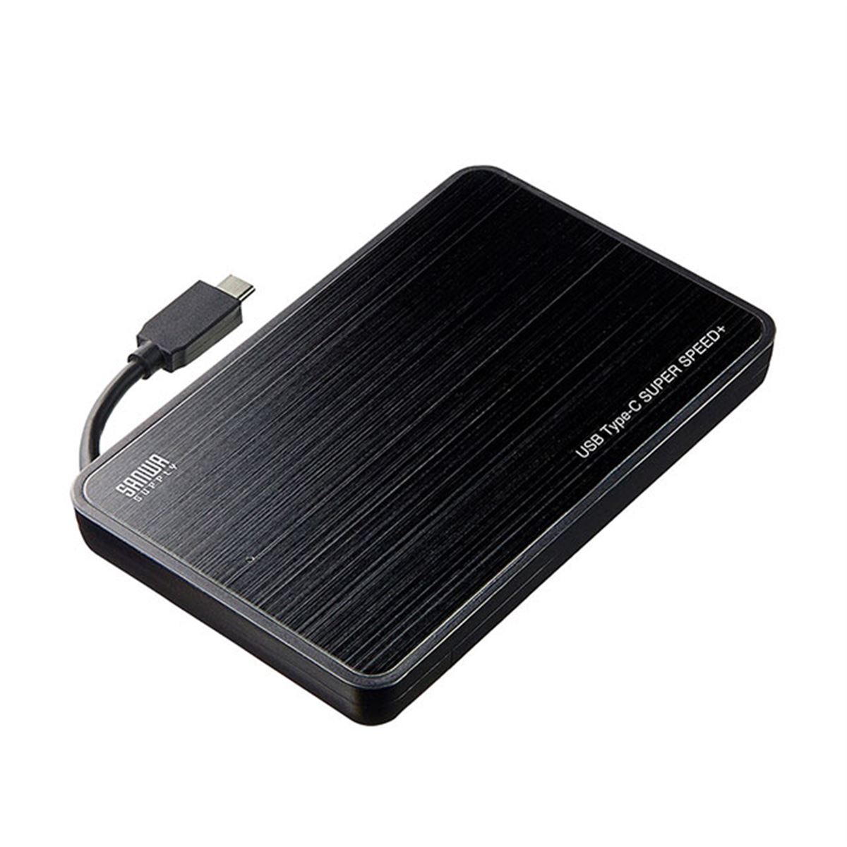 サンワ、USB 3.1 Gen2対応でUSB Type-C端子搭載の2.5インチHDDケース