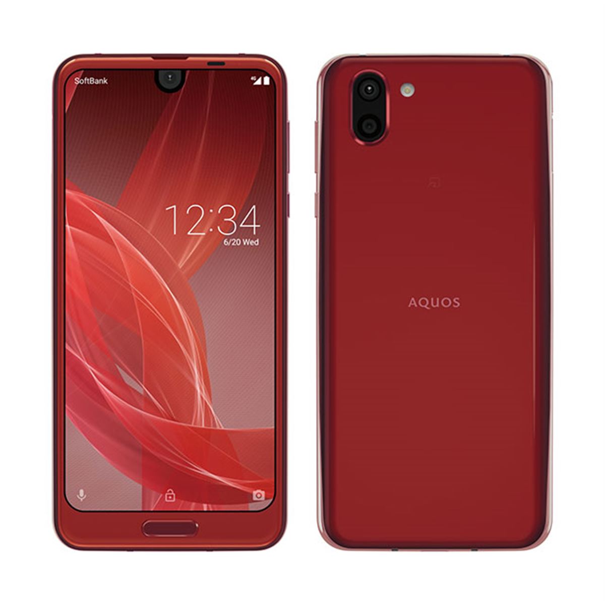 AQUOS R2 動作品　softbank ソフトバンク、動画/静止画用の2つのカメラを搭載した6型スマホ