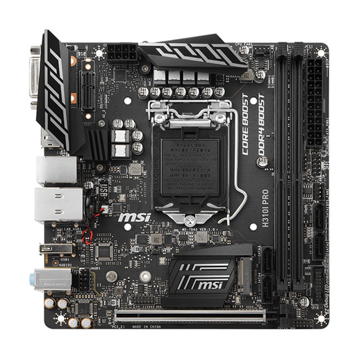 MSI、10,680円で第8世代Coreに対応したMini ITXマザー「H310I PRO