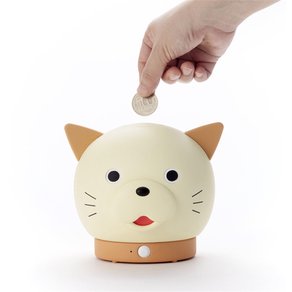 貯金額や天気・ニュースを教えてくれるスマート貯金箱「バンクワン