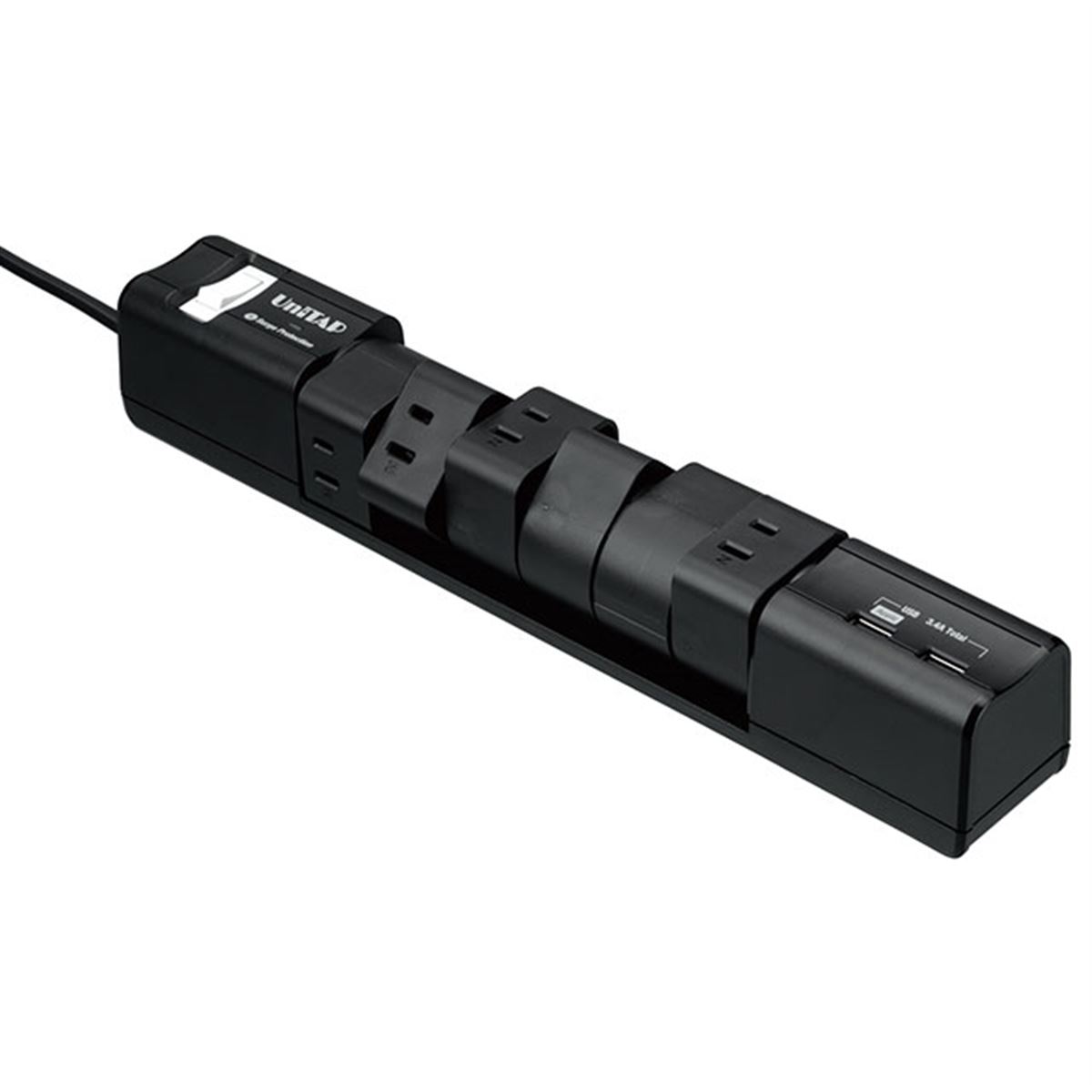 回転式 2ポートUSB給電機能付 6個口OAタップ プリンストン、2ポートUSB給電機能付き回転式6個口OAタップ - 価格.com