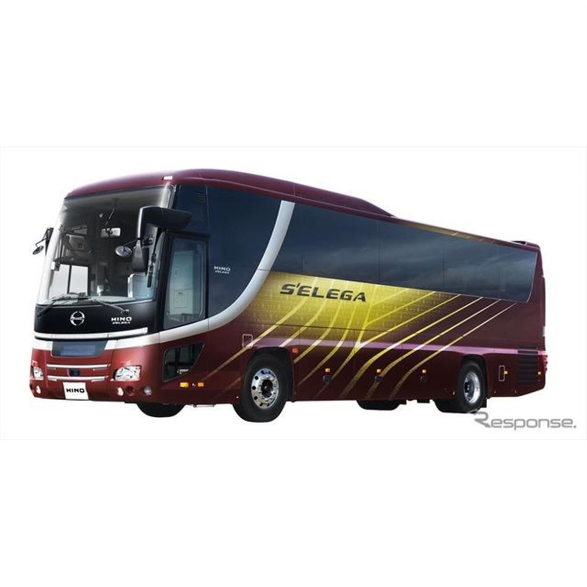 【新品】HINO　日野　セレガ　大型バス　1/43 ミニカーショップグローバル - 1/43 日野特注品 日野 セレガ
