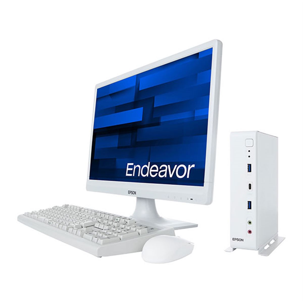 エプソン、幅45mmの省スペースパソコン「Endeavor ST190E