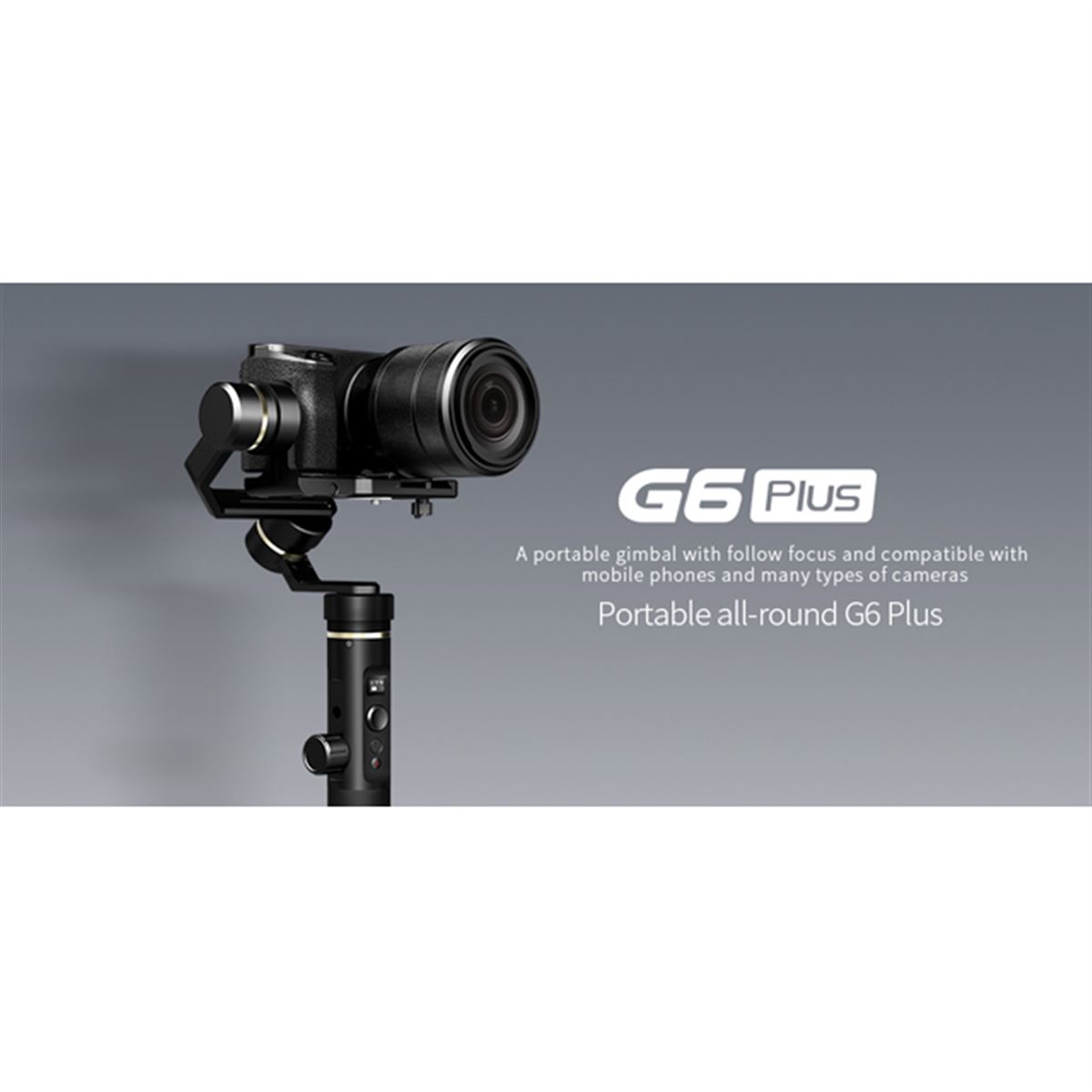 FeiyuTech、ズームやフォーカスをジンバルから調整できる「G6 Plus 