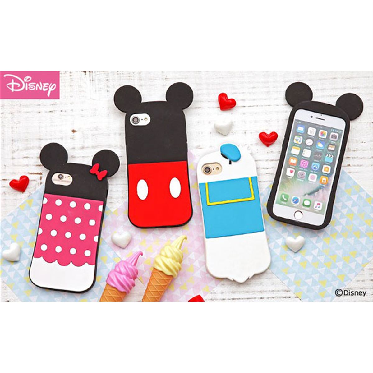 Hamee、ディズニーキャラクターをデザインしたiPhone 8/7/6s/6用