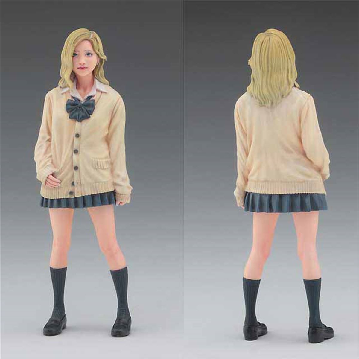 カーディガン姿の女子高生を3Dで再現、1/12スケールのレジンキット発売 - 価格.com