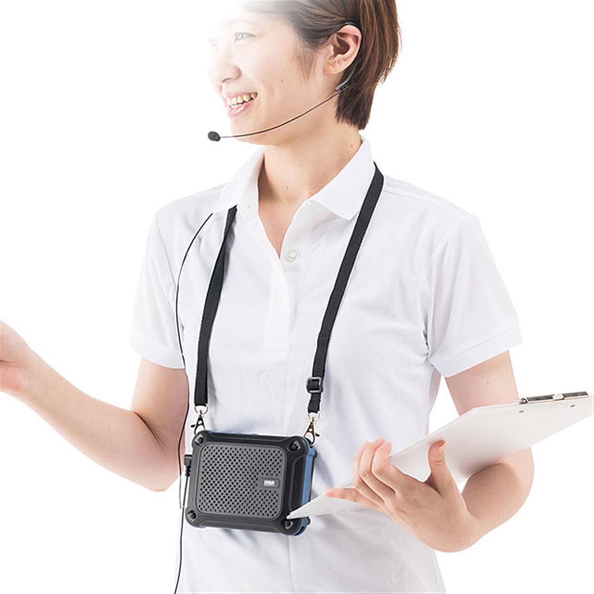 サンワ、防水ハンズフリー拡声器スピーカー「400-SP080」 - 価格.com